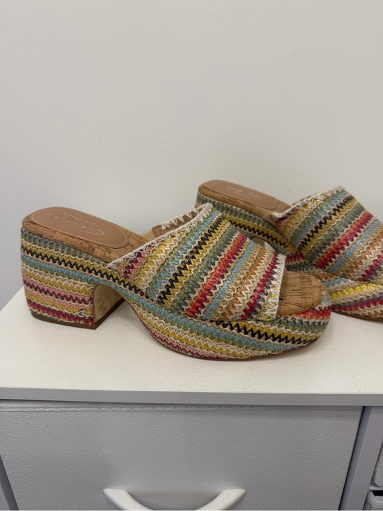 Sam Edelman Shoes - Sam Edelman Striped Platform Mule Sandals - Women